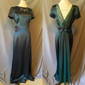 ✨SOLD✨ Vintage Hunter Green Ever Beauty Dress
